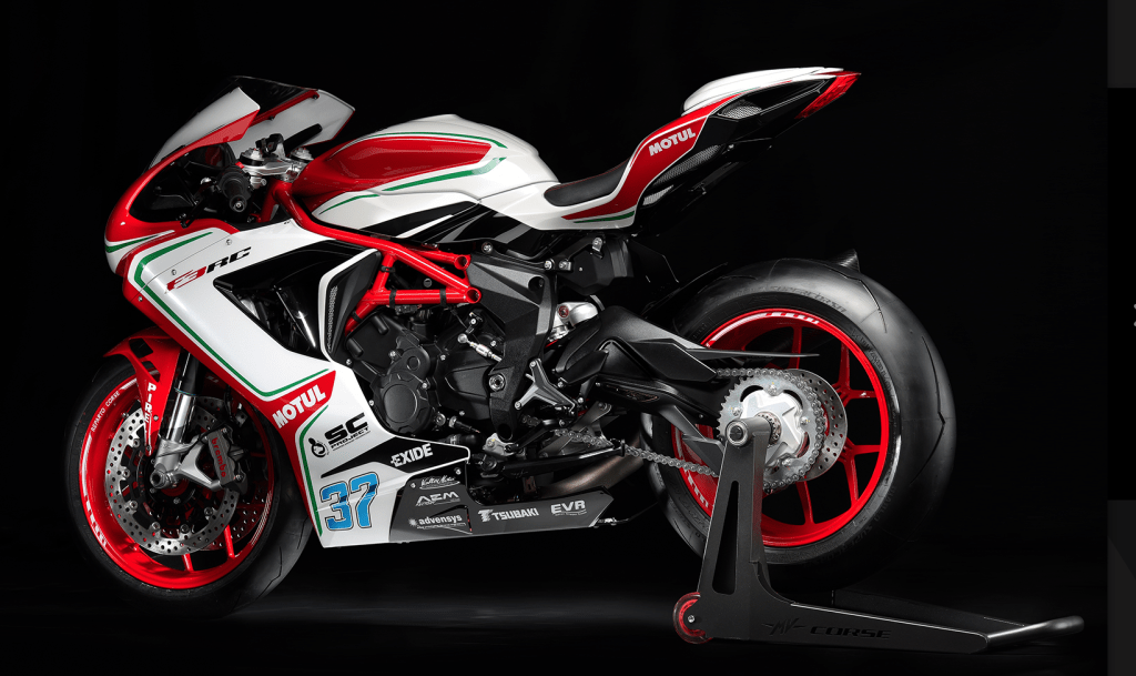 The sexiest bike in the world, the MV Agusta, priced at $31,000 drive away.